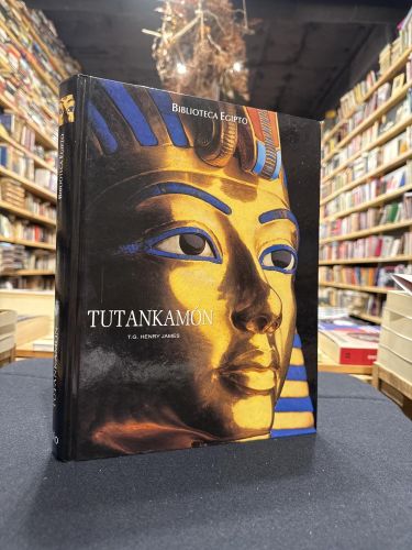 Portada do libro de Biblioteca Egipto. Tutankamon