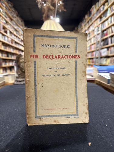 Portada do libro de Mis declaraciones