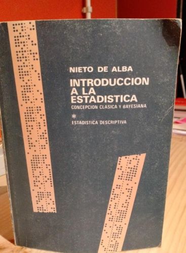 Portada do libro de Ubaldo Nieto de Alba, Introducción a la estadística