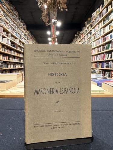 Portada do libro de Historia de la masonería española