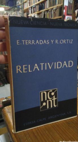 Portada do libro de RELATIVIDAD. TERRADAS. ORTIZ