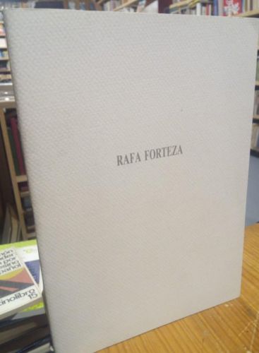 Portada del libro de Rafa Forteza. Catalogo