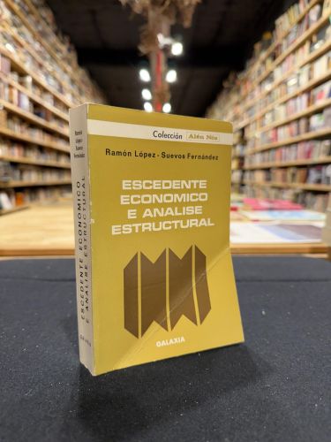 Portada do libro de Escedente Económico e Análise Estructural