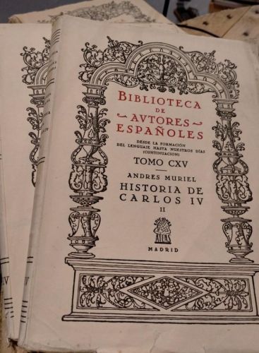 Portada do libro de Andres Muriel - Historia de Carlos IV