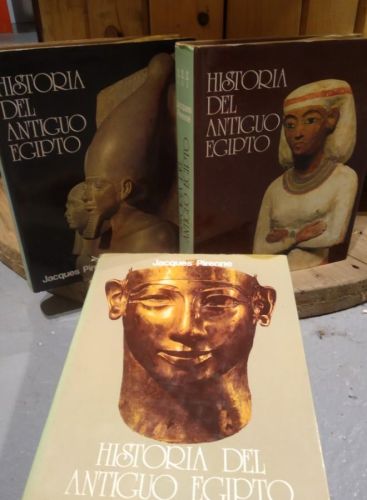 Portada do libro de HISTORIA DEL ANTIGUO EGIPTO. PIRENNE. 3 VOL