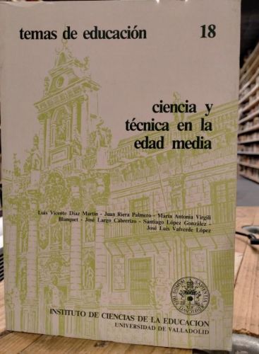 Portada do libro de VV.AA. - Ciencia y técnica en la Edad Media