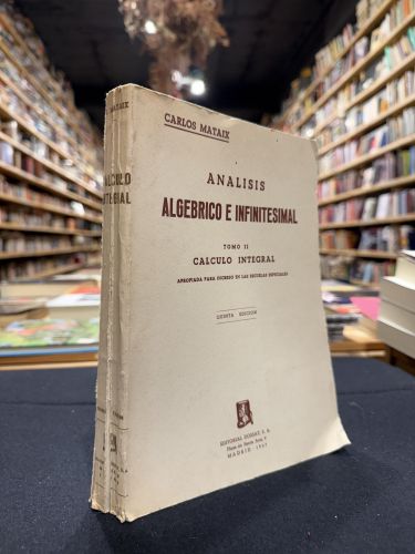 Portada do libro de Análisis algebrico e infinitesimal Tomo II Cálculo Integral