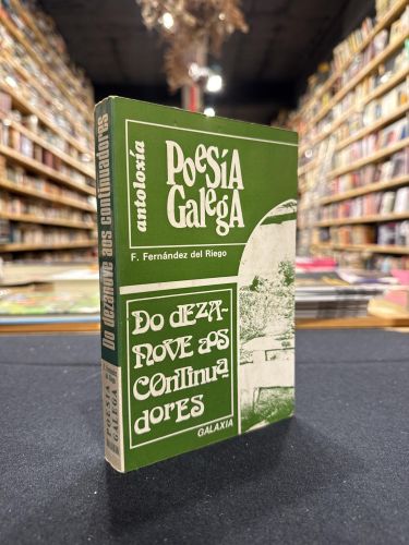 Portada do libro de Antoloxía poesía galega. Do decanove aos continuadores