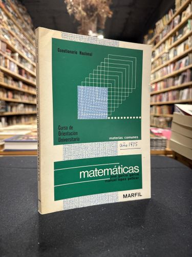 Portada do libro de Curso de orientación universitaria. Matemáticas