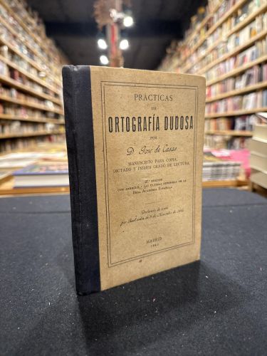 Portada do libro de Prácticas de ortografía dudosa