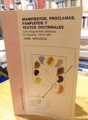 Portada do libro de Brihuega. Manifiestos, proclamas, panfletos y textos doctrinales