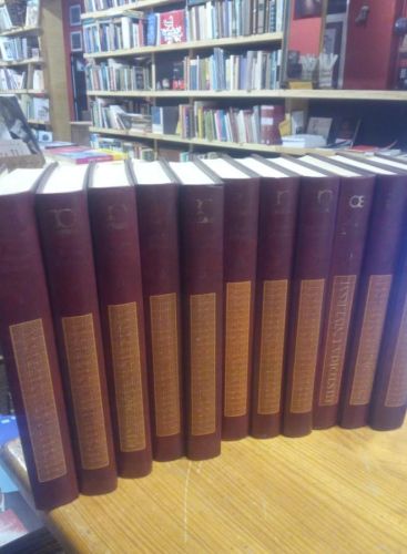 Portada do libro de Historia Universal. Pirenne. 10 tomos