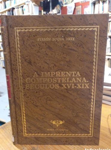 Portada del libro de Bouza Brey. A imprenta compostelana
