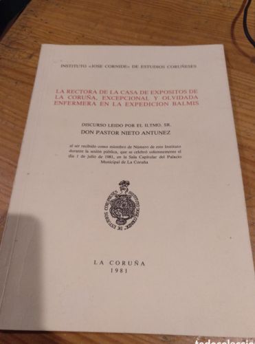 Portada del libro de Pastor Nieto, La rectora de la Casa de Expositos de La Coruña