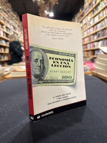 Portada do libro de Economía en una lección