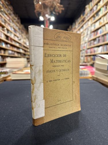 Portada do libro de Ejercicios de matemáticas especiales para físicos y químicos
