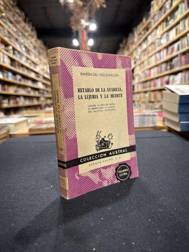 Portada do libro de Retablo de la avaricia, la lujuria y la muerte