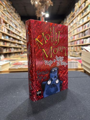Portada do libro de Molly Moon viaja a través del tiempo