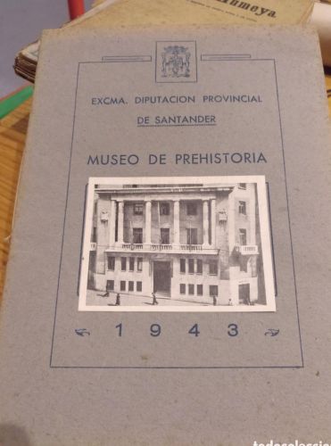 Portada do libro de museo prehistoria santander 1943