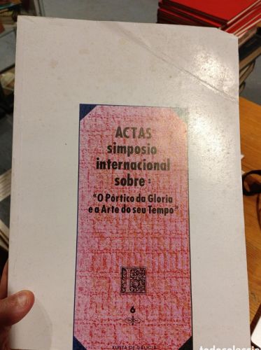 Portada do libro de Actas do simposio internacional sobre o Pórtico da Gloria e a Arte do seu Tempo