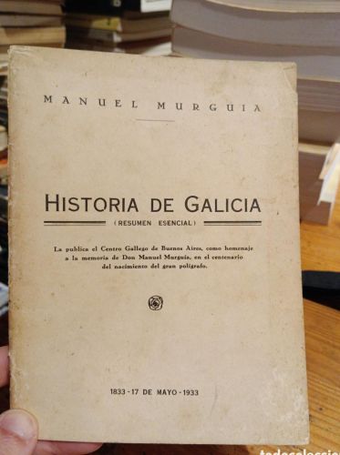 Portada do libro de Manuel Murguía, Historia de Galicia 1933