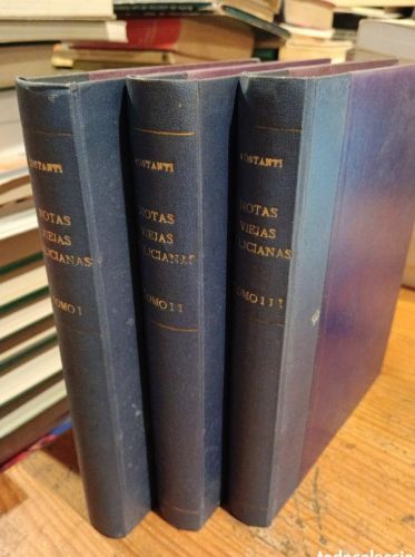 Portada do libro de Costanti, Notas viejas galicianas (1925-1926)