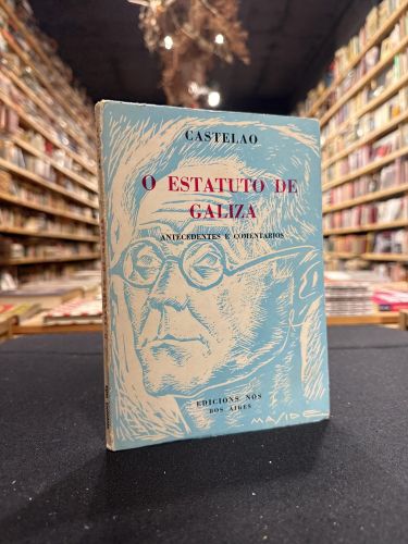 Portada do libro de O estatuto de Galiza antecedentes e comentarios