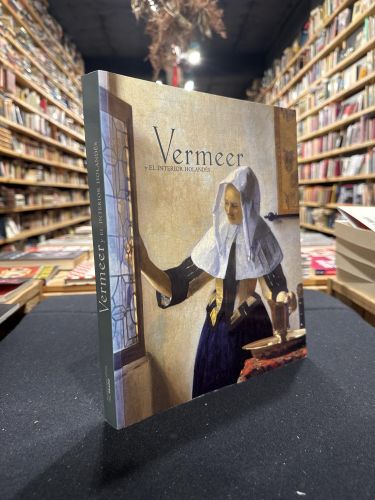 Portada do libro de Vermeer y el interior holandés