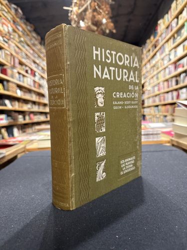 Portada do libro de Historia natural de la creación