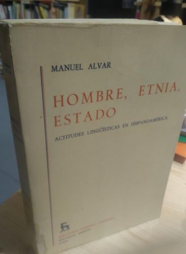 Portada do libro de HOMBRE, ETNIA ESTADO. MANUEL ALVAR