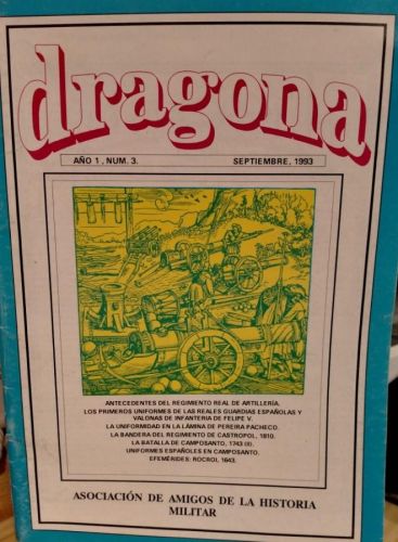 Portada do libro de Dragona, nº3, Asociación de Amigos de la Historia Militar