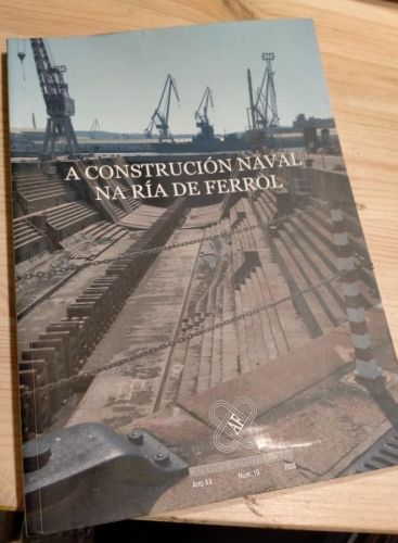 Portada do libro de Cadernos Ateneo Ferrolán, 19. A construción naval en Ferrol