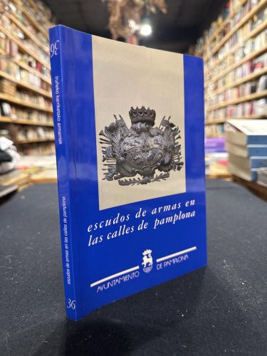 Portada do libro de Escudos de armas en las calles de Pamplona