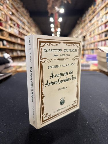 Portada do libro de Aventuras de Arturo Gordon Pym