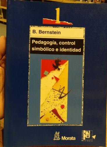 Portada do libro de Bernstein. Pedagogía, control simbólico e identidad