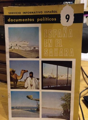 Portada del libro de documentos políticos España en el Sahara